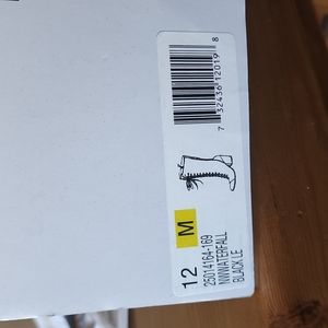 Black Leather Granny Boot